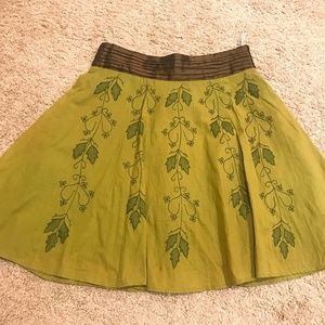 Green leaf skirt